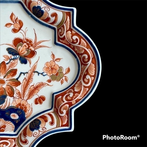 ROYAL DELFT Imari Bird of Paradise Plaque Scarce 1980s Vintage - Picture 5 of 11